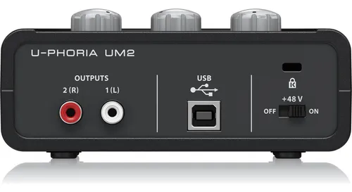 Interfaz De Audio Behringer U-phoria Um2 Grabación Estudio