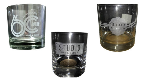 Vaso Whisky Nadir 320ml, Grabado Souvenir, Decorado X12 Uni