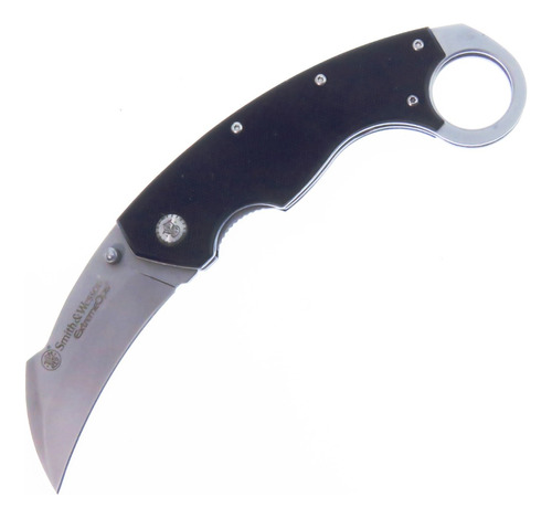 Swck33 Smith & Wesson Karambit Navaja C/ Clip Filo Plano