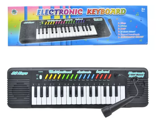 Teclado Piano Com Microfone Infantil Forte Infantil Original