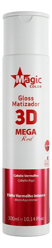 Matizador 3d Mega Red 300 Ml - Efecto Rojo Intenso