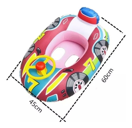 Inflable Salvavidas Coche Infantil Carrito Alberca Para Niño