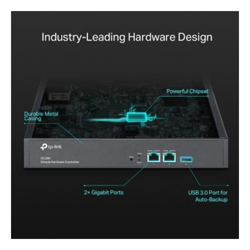 Controladora Omada Tp-link Oc300 2x Rj45 Gigabit Usb 3.0 500