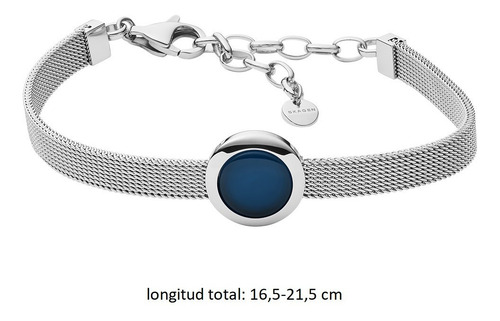 Escoge Tu Pulsera De Acero Inox Mujer M Skagen® Color Plata_ Diámetro 20 Cm