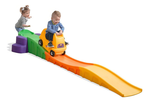 Mini Montaña Rusa Con Carrito Amarillo -step2-juego De Niños