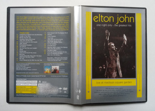 Elton John Dvd Nac One Night Only The Greatest Hits Live At 