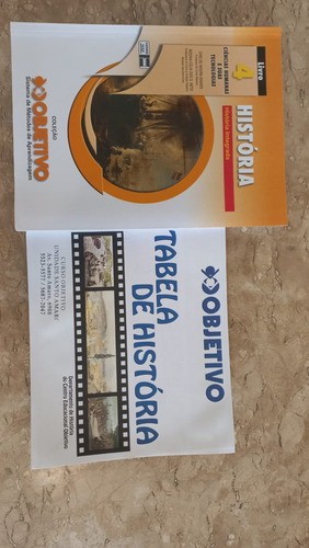 Livro Nº4 História Cursinho Pré-vestibular Objetivo + Tabela De História (Usado)