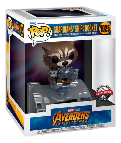 Rocket Guardianes De La Galaxia Deluxe Funko Pop Marvel 1025