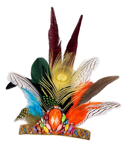 Diadema De Plumas Tocado Banda For El Cabello Niños
