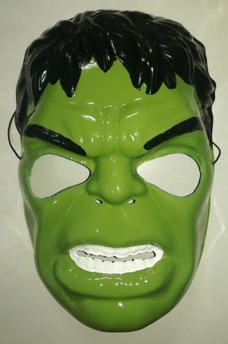Imagen 1 de 2 de Mascara Careta Hulk Plastico Rigido Duro Cotillon
