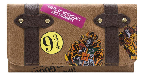 Billetera De Mano Mujer Hogwarts Harry Potter Color Azul