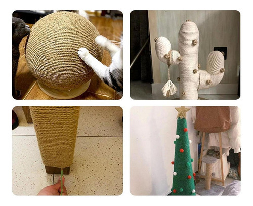 Corda De Sisal De Gato Para Rascunho De Cânhamo De 50 M