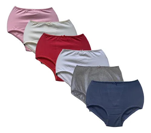 Pantaleta Algodon Dama Calzones Suaves Paquete De 6 Panties