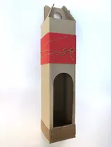 Comprar Cajas De Cartón C\u002Fasa Y Visor Botella Vino Licores Obsequio 