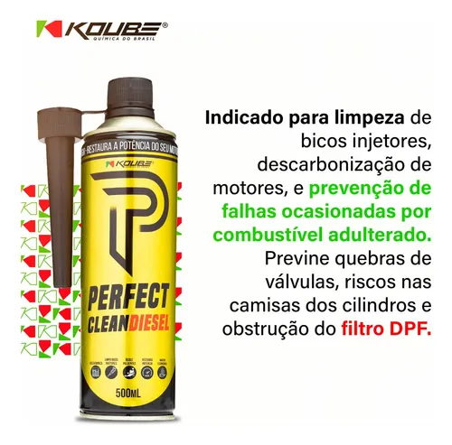 Limpa Motor Diesel Koube 500ml Limpeza Via Tanque Redução Fumaça