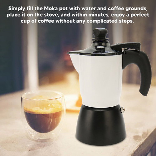 Cafetera Italiana Auténtica Moka De 3 Tazas De Aluminio