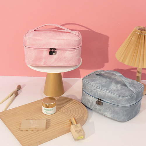 Bolsa De Maquillaje Multifuncional Con Textura Vaquera Espac