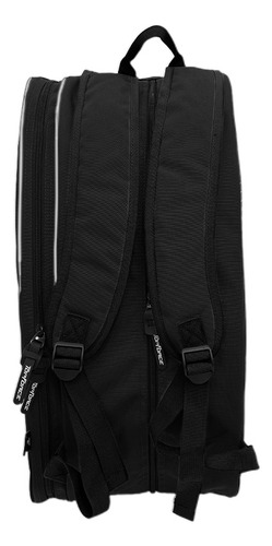 Mochila Paleta Padel Top Force Compartimiento Ropa Reforzada Color Negro 28221 Diseño De La Tela Liso