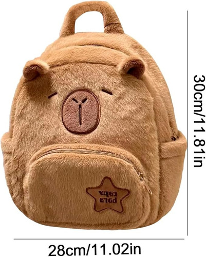 Capybara Mochila, Linda Mochila De Felpa Capybara Para Niñas, Bolso De Hombro Capybara Para Mujeres, Regalos Para Amantes De Capybara
