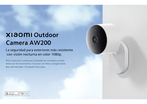 Câmera Externa Xiaomi Aw200 Exterior Mjsxj05hl Cor Branca
