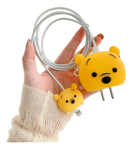 Protector Para Cable iPhone Winnie Pooh 