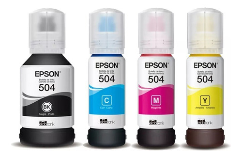 Kit Tinta Original Epson 504 L4150 L4160 L4260 L6171 L14150