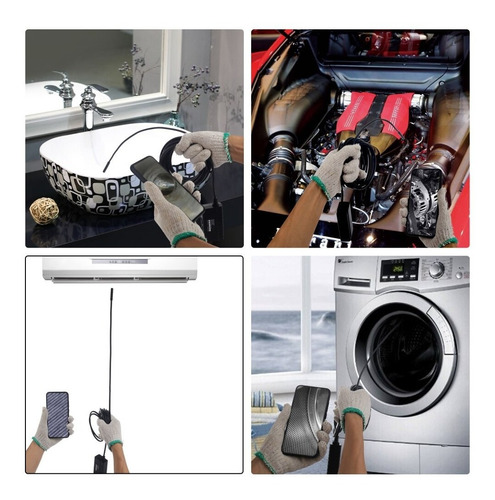 Imagem 7 de 9 de Camera Inspeção Sonda Endoscópica 6 Led Android/pc Usb 2m