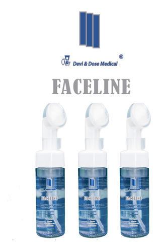Limpiador Facial Espuma, Colageno Pack 3, Colageno, Cepillo