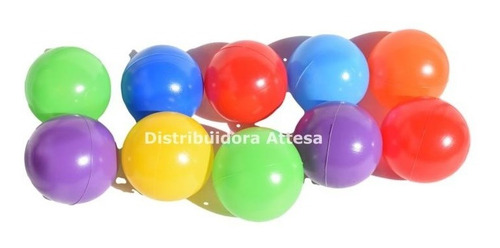 Imagen 2 de 3 de Bolsa 50 Pelotas Para Pelotero 8 Cm Diametro