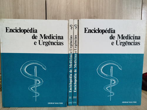 Coleção Enciclopédia De Medicina E Urgências - 4 Volumes - Geograf Maltese (Usado)