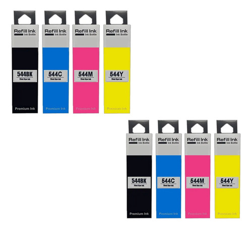 2 Pack De Recarga De Tinta Para Epson T544 L3210 L3250 L1250