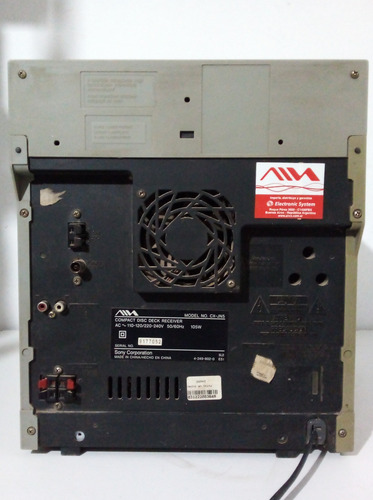Minicomponente Aiwa Modelo Cx-jn5 Sin Parlantes Plateado 105 W (Usado)