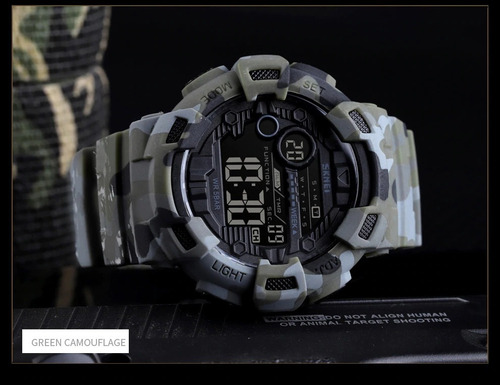 Reloj Skmei 1472 Cronometro Fecha Alarma 2 Horarios