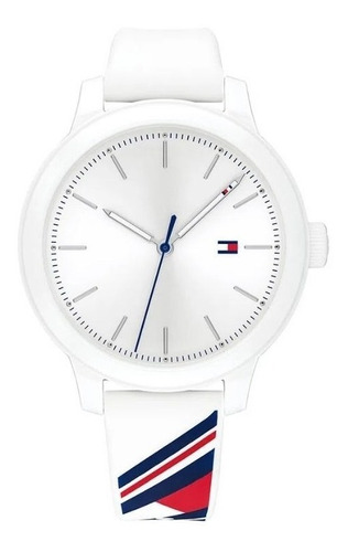 Reloj Tommy Hilfiger Mujer Blanco Con Malla Silicona 1782231