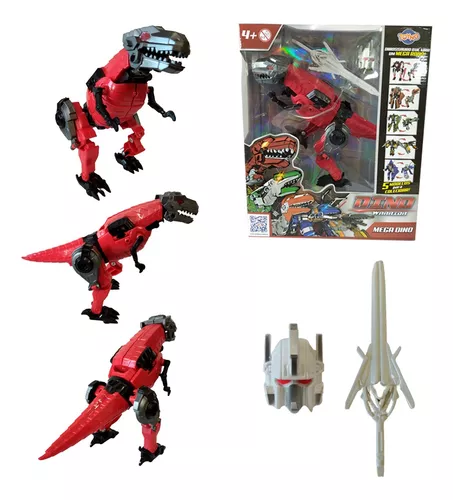 Brinquedo Dinossauro Robo Mega Dino Vermelho Toyng 42525