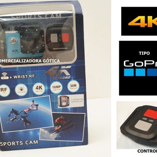 Camara Deportiva Tipo Gopro 4k Extremo Wifi Control Remoto