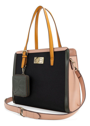 Bolsa Satchel Cloe Calzana I Grande Color Negro