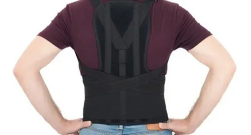 Imagen 4 de 4 de Faja Corregidor Espalda Corrector Postura Hombre Faja Lumbar