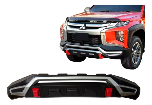 Bumper Defensa Decorativa Frontal Mitsubishi L200 2019-2024 