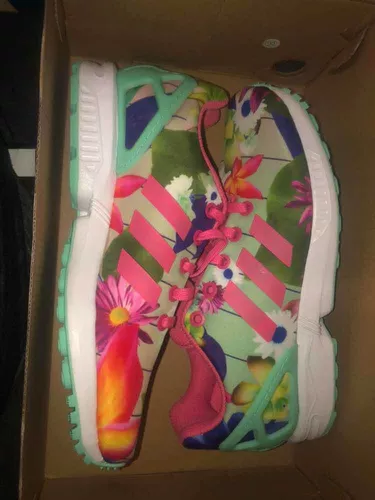 Talla repentino carga Tenis adidas Zx Flux Flores. Originales Y Nuevos. Cm8135 | Envío gratis