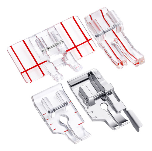 4 Pcs 1/4  (cuarto De Pulgada) Maquina De Coser Presser Foot