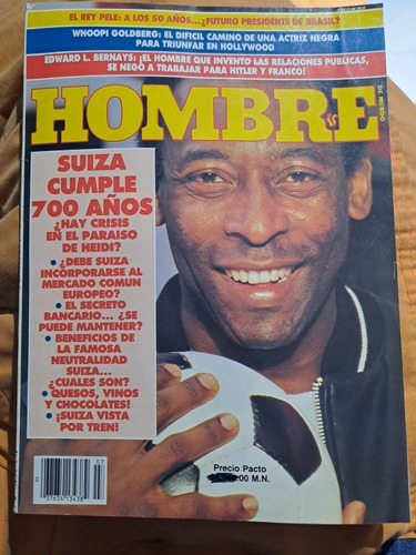 Revista Hombre. Pelé Fútbol Brasil En Español. Pais Suiza 91