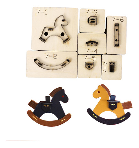 Molde Cortado En Forma De Caballo, Artesanía De 7cmx6.5cm