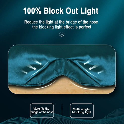 La Máscara Para Dormir 100% Seda De Morera Cubre Los Ojos