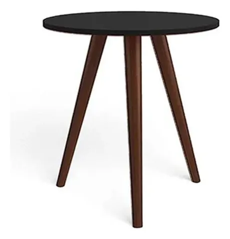 Mesa De Living Lateral Redonda Patas Altas 100% Mdp