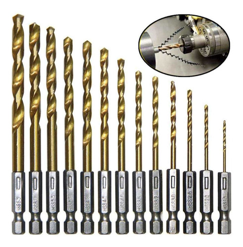 Set De Brocas Metal Acero Titania 13 Piezas Makita