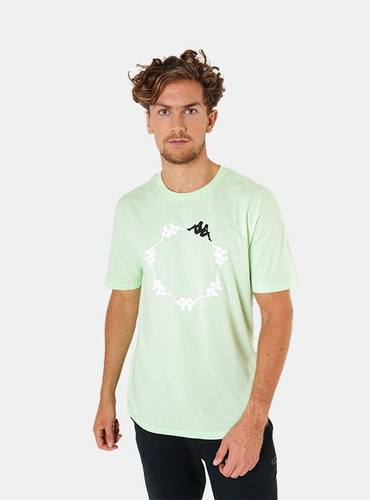 Polera Kappa Algodón De Hombre Color Verde Claro