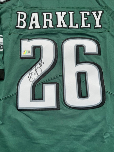Camiseta Autografiada Por Saquon Barkley Con Coa Beckett