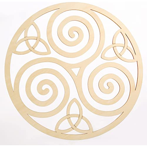 Triskelion Celtic Knot, Triskele Knot Wooden Wall Art 1...