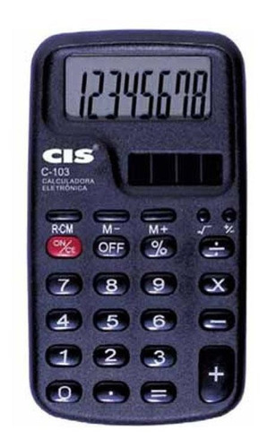 Calculadora De Bolso Cis C-103 Cor Preto